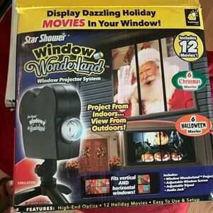 NEW Star Shower Window Wonderland window projector system NWT Halloween Xmas